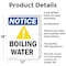 Signmission Boiling Water, 12 in W x Rectangle, Aluminum OS-2PACK-NS-A-1218-V-10377 - alternate 3